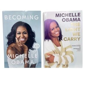 Michelle Obama Hardcover Book Bundle Set of 2 Becoming and The Light We Carry
